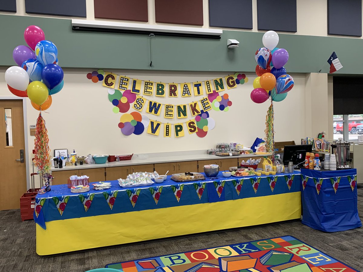 Getting ready to honor our VIP’s!  #CFISDSpirit #SwenkeProud