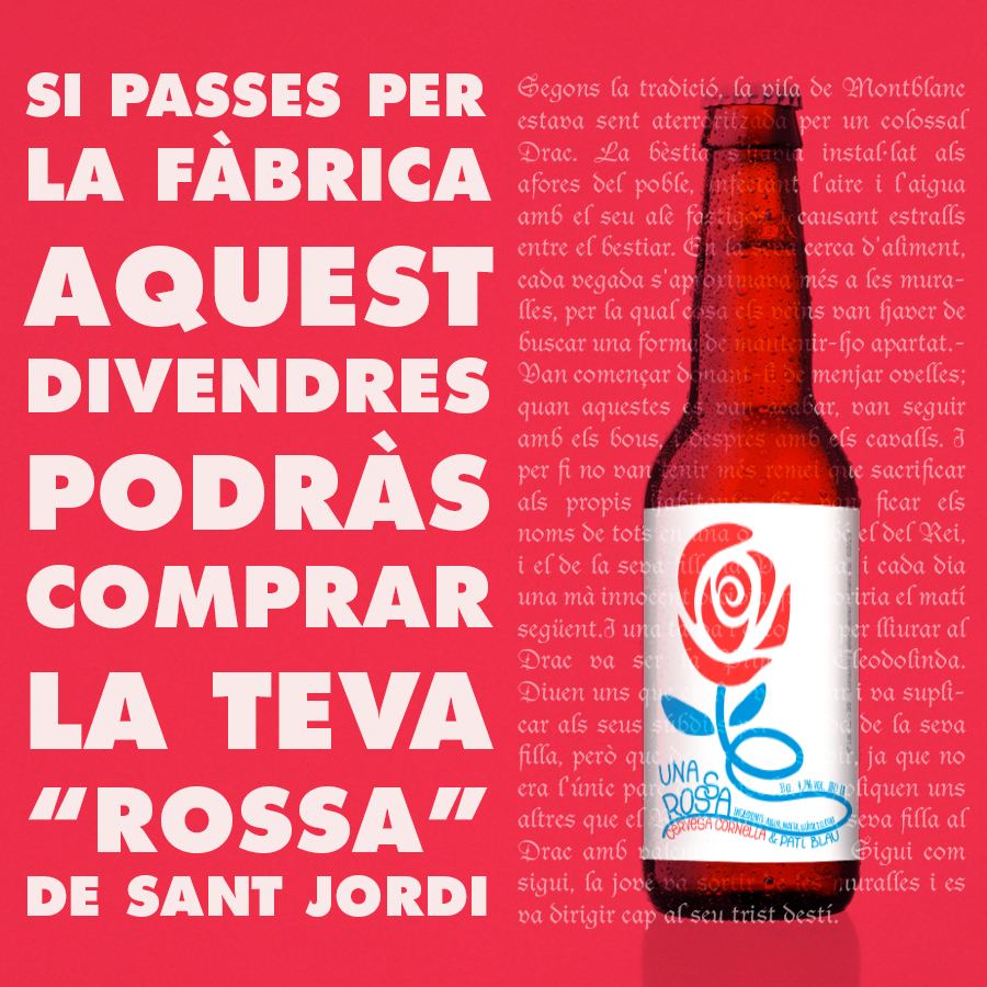 cervesacornelia's tweet photo. Una iniciativa de Pati Blau LLibres i Cervesa Cornèlia, si compres el teu llibre a Pati Blau també podràs comprar la "ROSSA" de Sant Jordi! #beulocal https://t.co/SXOJb006DI