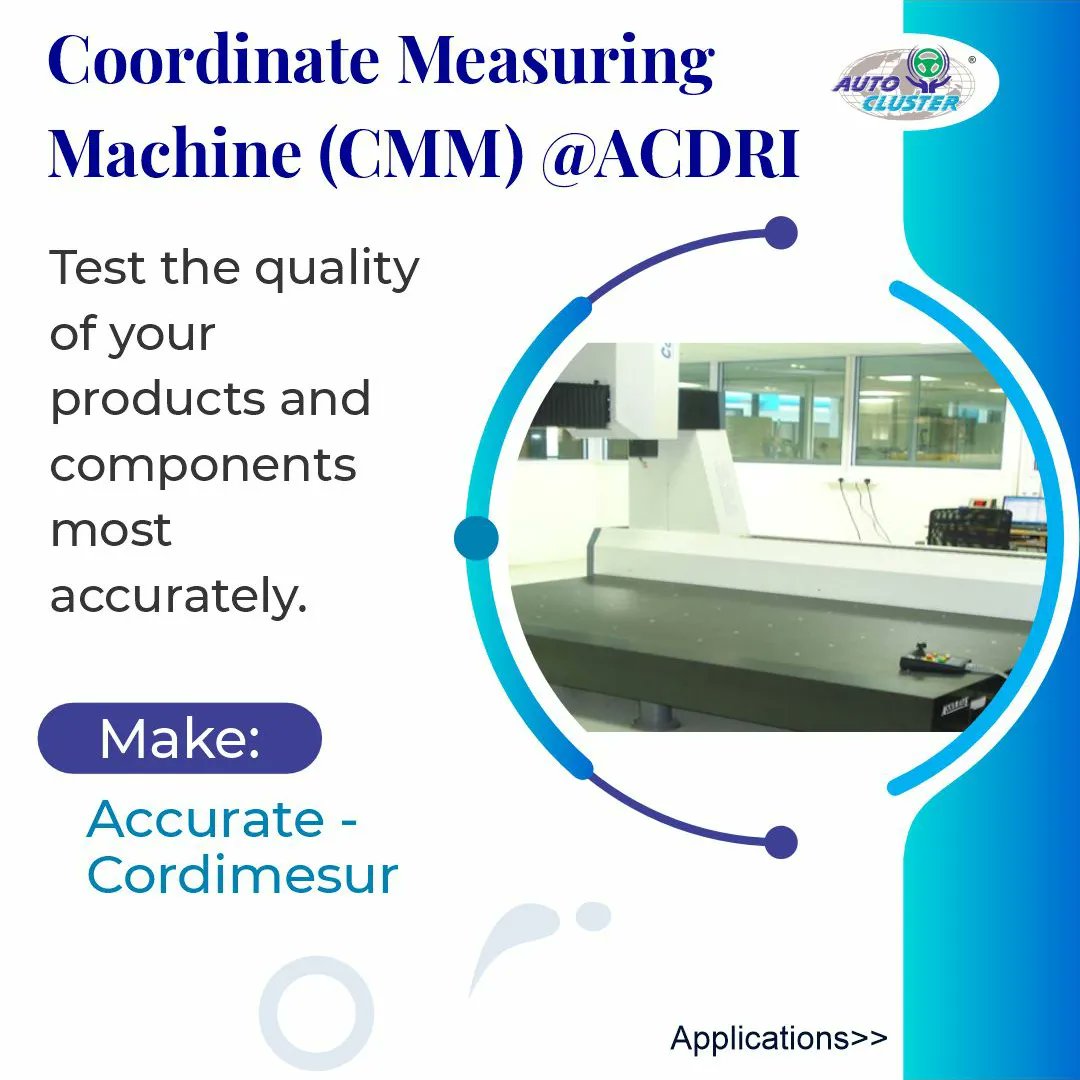 acdrinews's tweet photo. Test the quality of your product prototypes and components most accurately at #ACDRI.
Enquire now!
#CMM #prototyping #toolroom #coordinateMeasuringMachine
#machiningcentre #autocluster #automotive #engineers #testing #pune #researchinstitute https://t.co/g1nyPGeGO8