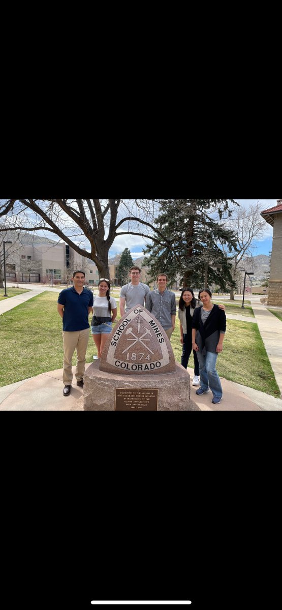 Sellinger_Group's tweet photo. The hills are starting to turn green here in Golden, CO! Welcoming two new students from material science to the group, Dina and Yooran! https://t.co/tW5C9MqYJJ