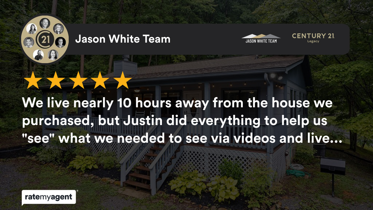 JasonWhiteTeam's tweet photo. Our team’s latest RateMyAgent review in Sevierville
 338745
https://t.co/UJSX8wRXXP

...
#ratemyagent #realestate #Jason_White_Team https://t.co/6zbO6vptjV