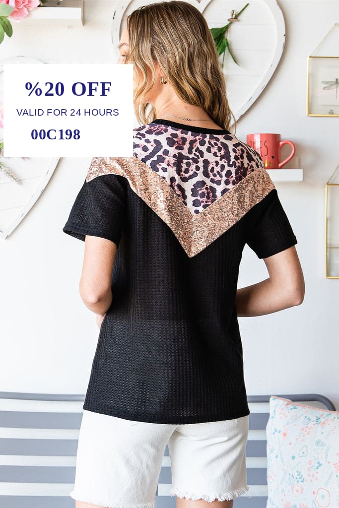 LAGCoffe's tweet photo. Check out this product 😍 Leopard Chevron Round Neck Top 😍 
by Trendsi starting at $38.99. 
Shop now 👉👉 https://t.co/AjJTCQ4GCy https://t.co/5O2HzPIBOY