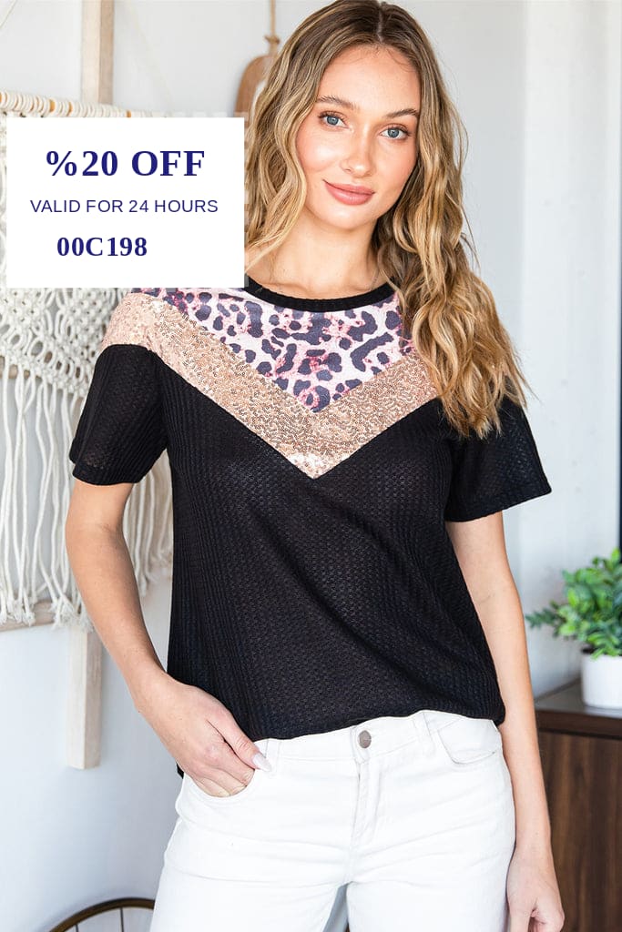 LAGCoffe's tweet photo. Check out this product 😍 Leopard Chevron Round Neck Top 😍 
by Trendsi starting at $38.99. 
Shop now 👉👉 https://t.co/AjJTCQ4GCy https://t.co/5O2HzPIBOY