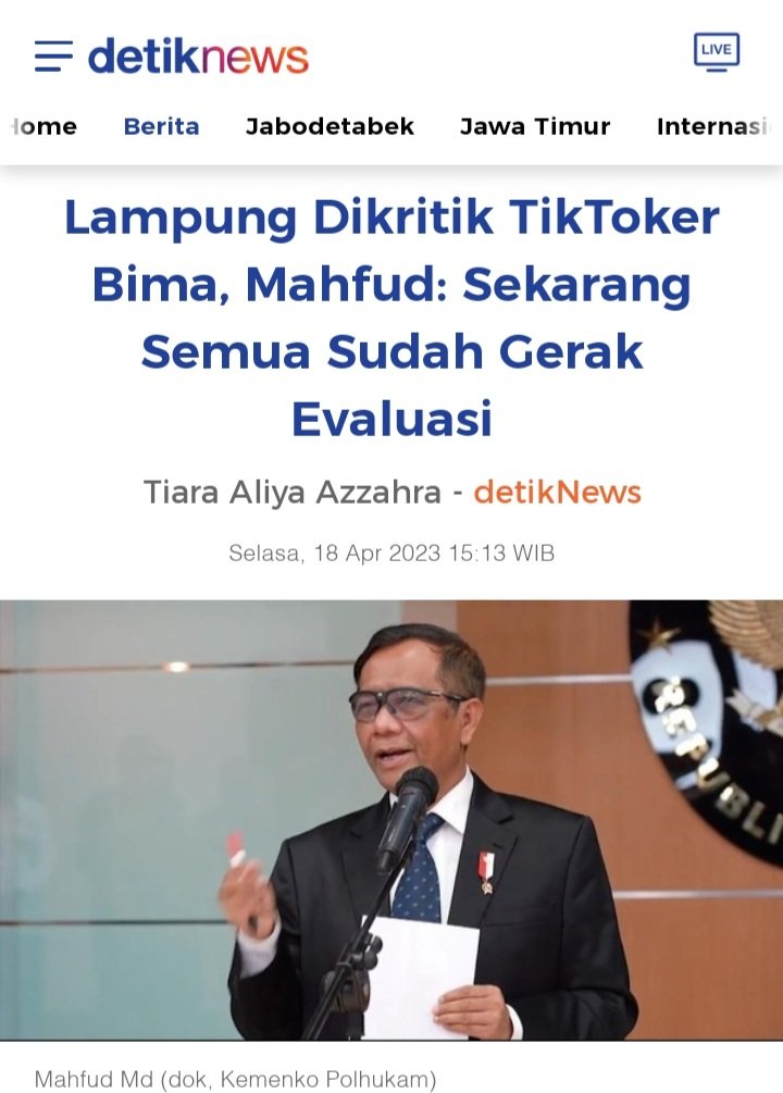 Alhamdulillah beliau sekarang cepat tanggap Sayangnya blm ada yg tuntas, contohnya kasus 349T..
Atau lbh bermanfaat kalau beliau di luar? news.detik.com/berita/d-66799…