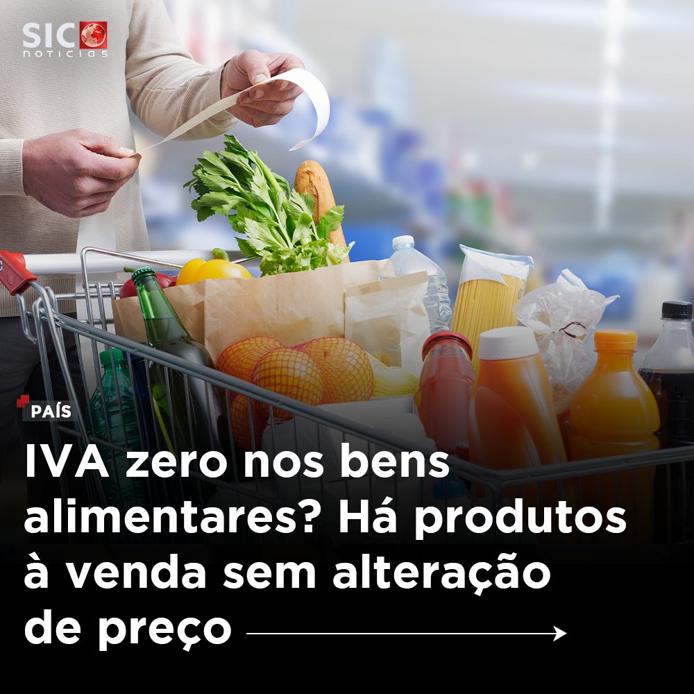 SICNoticias's tweet photo. Como já era temido por muitos portugueses, há produtos que ficaram na mesma ou até aumentaram de preço esta terça-feira, depois de o IVA descer para 0%.

Saiba mais aqui https://t.co/MR7LmDSJnB https://t.co/sJI4SmJxsH