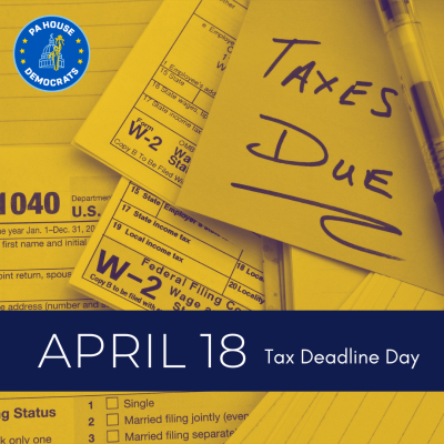 Rep. Dan Deasy on Twitter: "It's Tax Day! If you still need to file your PA  returns, you can submit them for free online using myPATH. 💻File state  taxes online: https://t.co/n2N2ycZvln ❓Help: