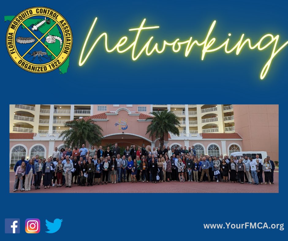 FloridaMosquito's tweet photo. Thanks for celebrating #FloridaMosquitoWeek with us!
We love to #Network with our members,
#MosquitoControl programs, and other associations. There is much to learn from one another and you never know when a connection can inspire you or your research!
#MosquitoWeek
π¦πππ https://t.co/h74wKhfgNb