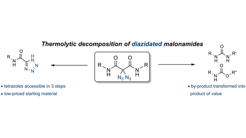 EurJOC's tweet photo. Thermolysis of Geminal Diazido Malonamides: Simple Access to Tetrazoles and Functionalization of In Situ Formed Isocyanates by Stefan F. Kirsch and co-workers @SFKirschgroup #OpenAccess https://t.co/ANhlkgoXNP https://t.co/YGbOMOM6ZE
