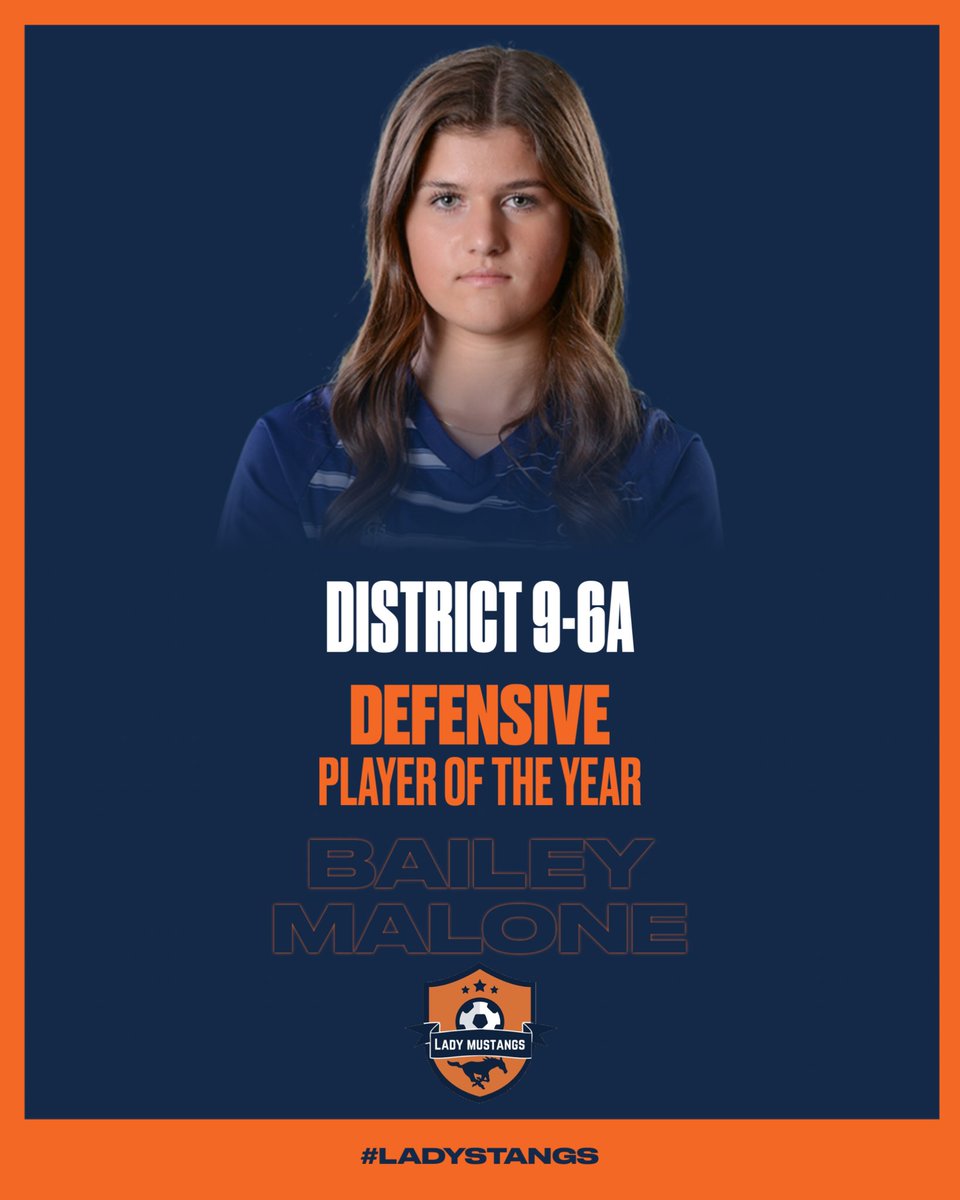 SachseGirlsSoc's tweet photo. The best defender in District 9-6A is a Lady Stang ❗️❗️

Congratulations to @baileymsoccer! The District Defensive Player of the Year 😤

#LadyStangs https://t.co/LJkGxFTNac