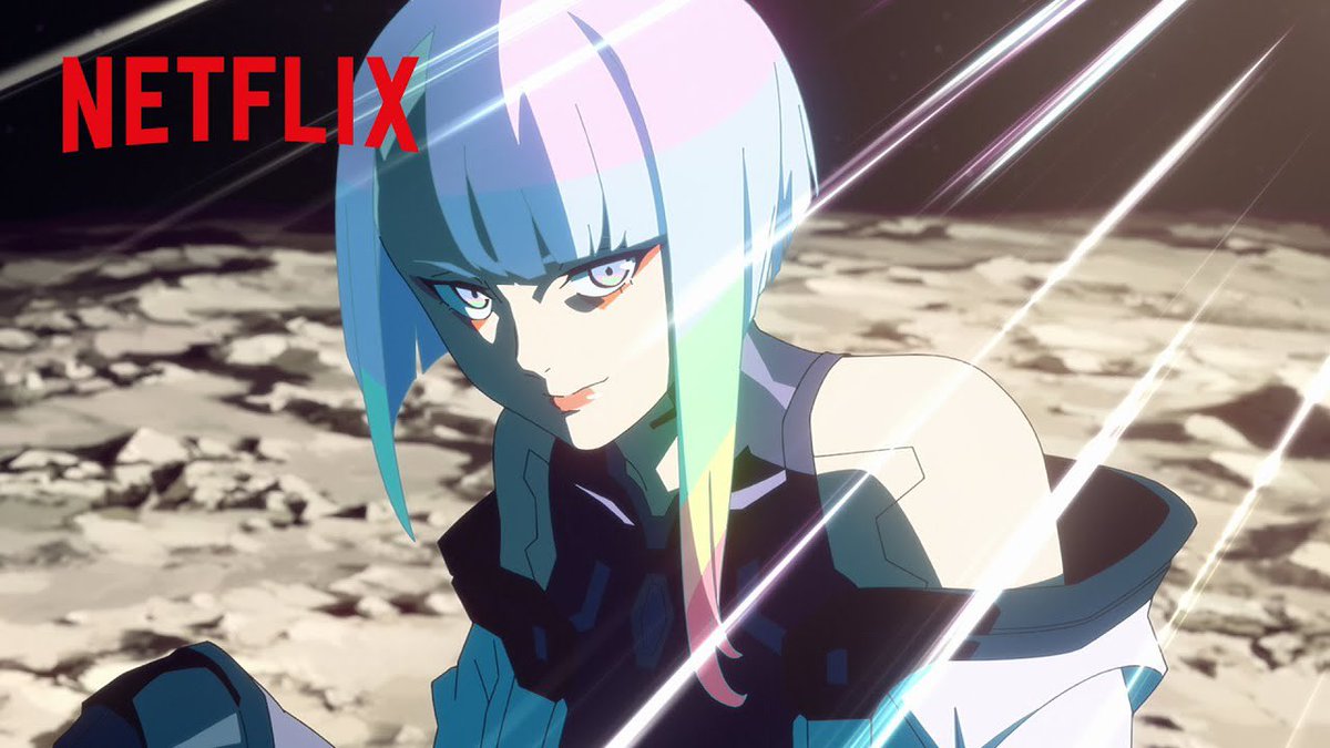 지금 제일 빠져있는 건? #마크 <사이버펑크:엣지러너>라는 애니메이션이요 진짜 재밌었어요 눈깜짝할 사이에 다 봐서 아쉬워요 등장인물 중에...