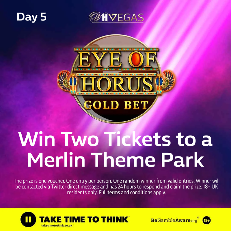 WillHillVegas's tweet photo. We're halfway through our prize giveaways!

Enter before midnight for the chance to win 2 tickets to a Merlin Theme Park of your choice 🎟️🎟️

To enter:

👍 Follow @WillHillVegas
🔁 Retweet this post

The prize draw will run until 11:59pm (GMT) on 22nd April.

18+ | T&amp;Cs apply 👇