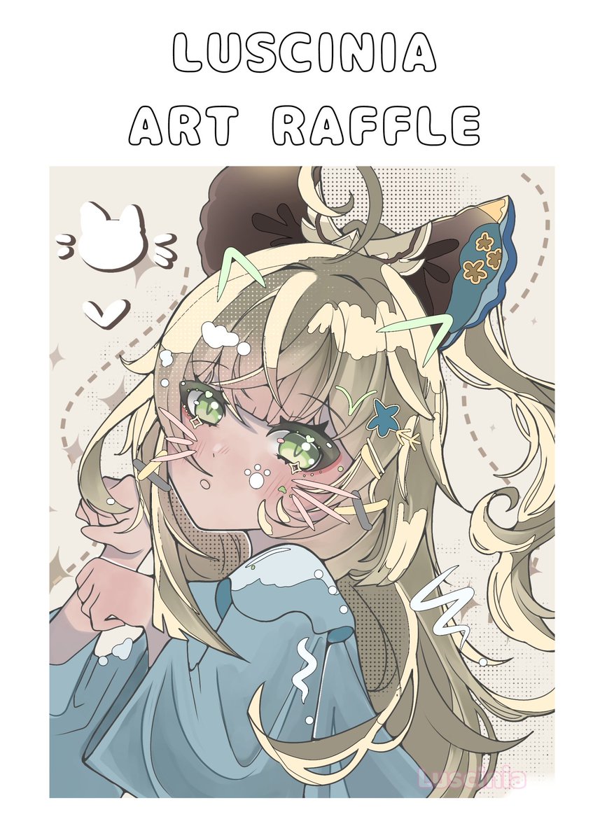 ART RAFFLE｡

 We are almost at 5k🧁

(⁠´⁠∩⁠｡⁠•⁠ ⁠ᵕ⁠ ⁠•⁠｡⁠∩⁠`⁠)

Rules:
🪷Follow Me
🪷Like + Retweet
🪷(Optional) Drop your OC/Character

Deadline: no specific date yet!

Winner: Bust Up Art Similar to my Kirara Style!

Goodluck and Have Fun!