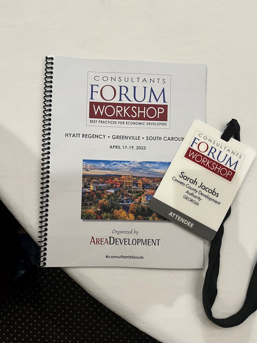 CowetaCountyGA's tweet photo. Excited to be at the Consultants Forum Workshop learning about the future of EDOs and much more! #consultantsforum
@SJacobsCowetaGA 
@AreaDevelopment https://t.co/T8neBoyk0n