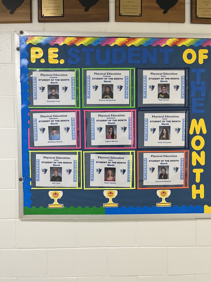 FTHSPhysEd's tweet photo. PE STUDENTS OF THE MONTH!! https://t.co/PMgsz8l39V