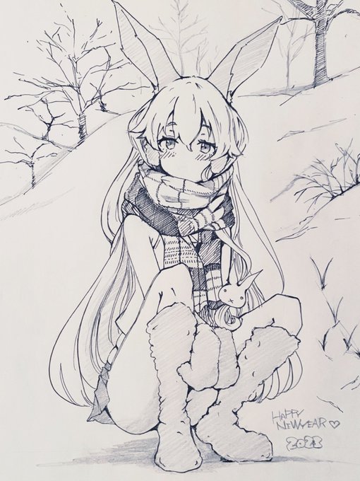 お正月に描いたウサギ島風
 #再掲したらフォロワーが増えるらしい https://t.co/BfbjMLwcZq