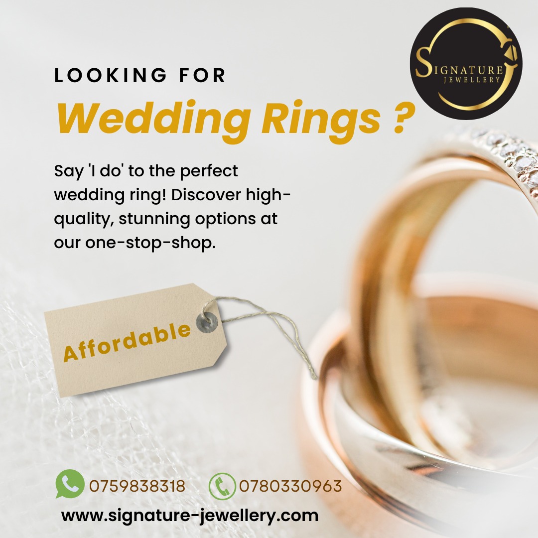 Say 'I do' to the perfect wedding ring! Discover high-quality, stunning options at our one-stop-shop in #Kampala
#WeddingRings #BridalJewellery #RingShopping #QualityJewellery #EngagementRings #BrideToBe #GroomToBe #SayIDo #LoveWins #ElegantRings #TimelessDesigns #Jeweller