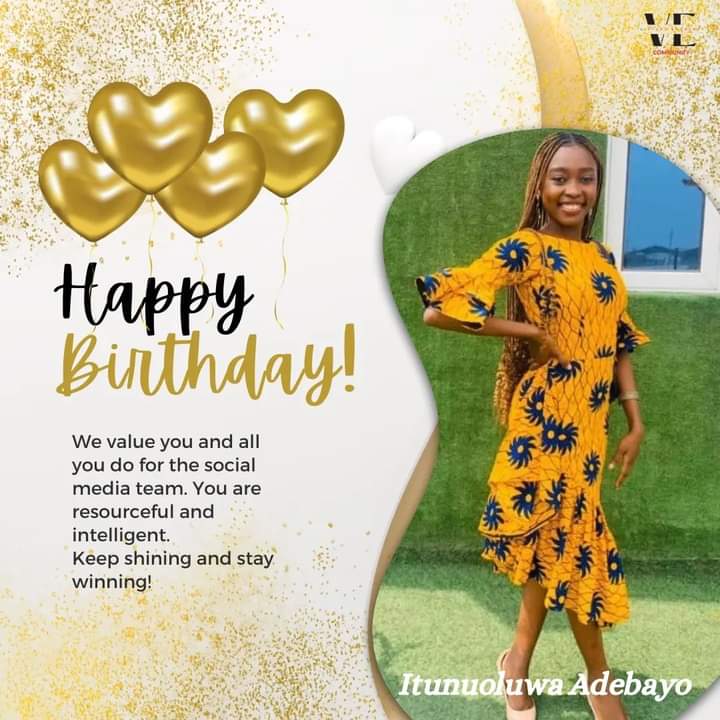 Virtual_Earners's tweet photo. Thanks for your  great support to the social media team. Happy birthday Itunu
Thank you for your selflessness. LLNP #HappyBirthday #VirtualMedia #virtualassistant #greatminds #onlinenow https://t.co/Lsb59P9LMp