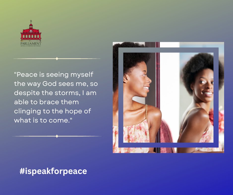 TTParliament's tweet photo. #ISpeakForPeace
The Commonwealth Theme for 2023 is: "Forming a Sustainable and Peaceful Common Future".
Join us in our campaign to change the narrative of violence in our society by committing to peace. Tell us what 'peace' means to you.
Details: https://t.co/QlxfQr6cqG https://t.co/rNsywcESar