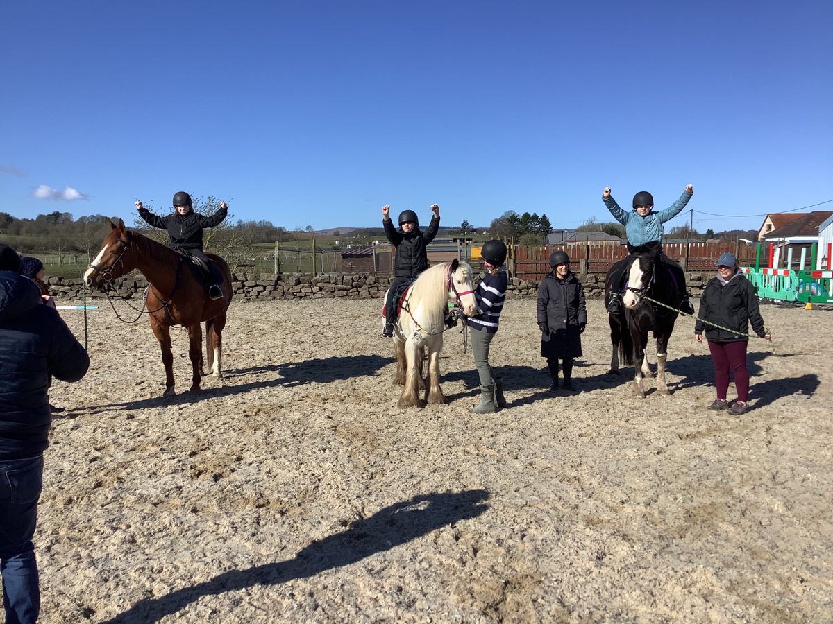 My #Equipower Group are still absolutely buzzing about their time at RDA Sauchenford. Very grateful to have been offered additional sessions. One of our boys is returning to be a volunteer too! A wonderful charity and great partner. <a href="/RDAnational/">Riding for the Disabled Association (RDA)</a> #AimHigh <a href="/DennyHighSchool/">Denny High School</a>