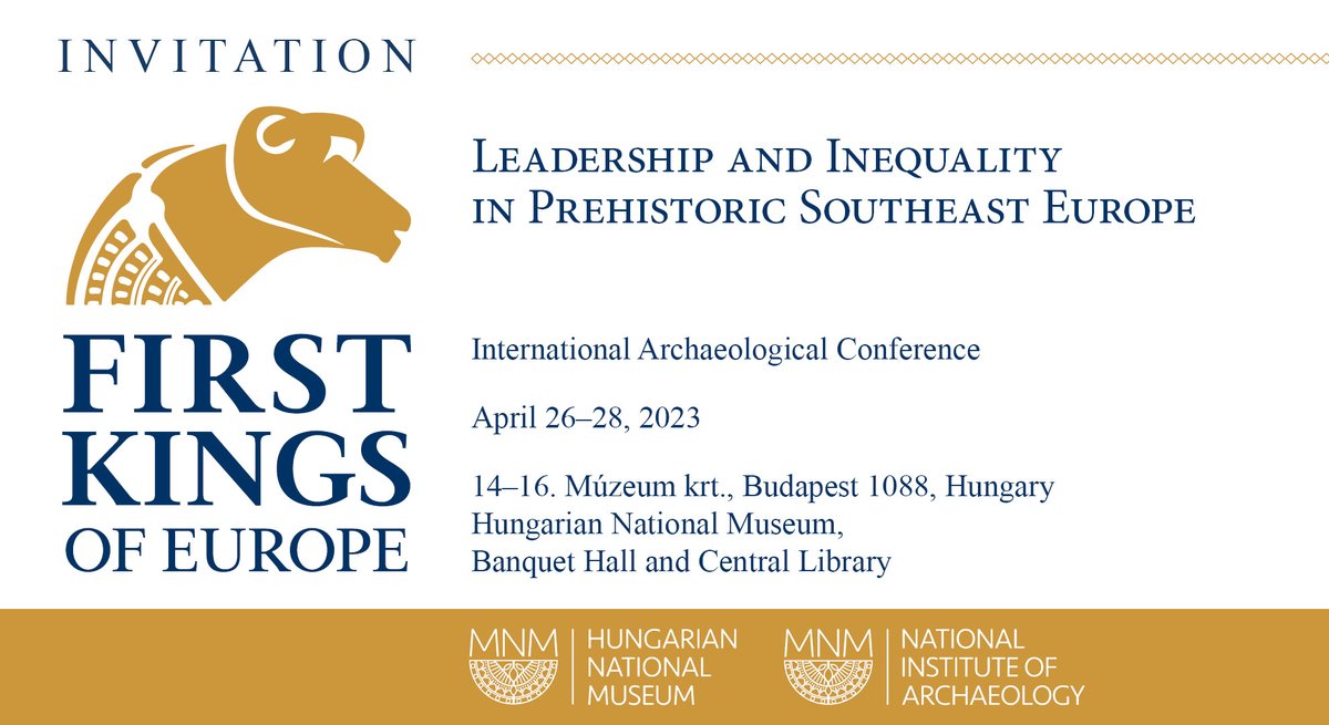 Hun_Nat_Museum's tweet photo. https://t.co/kOu3z3DCbu
International Archaelogical Conference in Budapest
April 26-28. 2023 https://t.co/0Yra9vUhMO