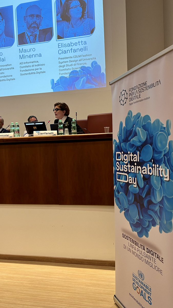 “Il Dottorato di interesse Nazionale in Design per il Made in Italy dà grande spazio alla Sostenibilità Digitale: per questo, la <a href="/DigiTInst/">Fondazione per la Sostenibilità Digitale</a> è tra i suoi partner”

Elisabetta Cianfanelli, Presidente CDLM Fashion System Design <a href="/UNI_FIRENZE/">Università di Firenze</a>.

#SostenibilitàDigitale