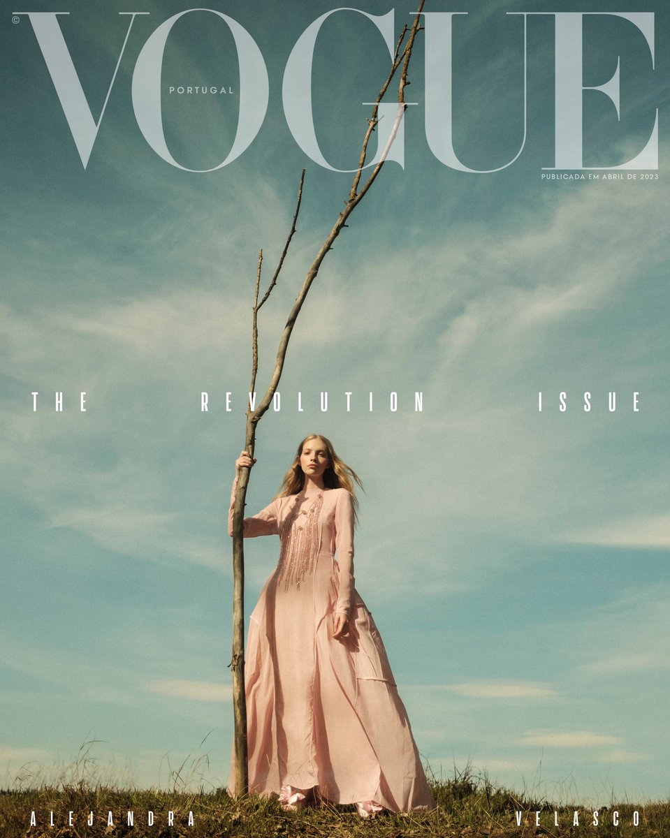 VoguePortugal's tweet photo. #THEREVOLUTIONISSUE Available now on https://t.co/Wfy7jYrHVk and on newsstands. // Cover 04 of 04. 

Editor in Chief: Sofia Lucas
Cover Art Direction: José Santana 
Photography: Juankr
Styling: Caterina Buitrago
Talent: Ale Velasco https://t.co/beC3Y6WebN
