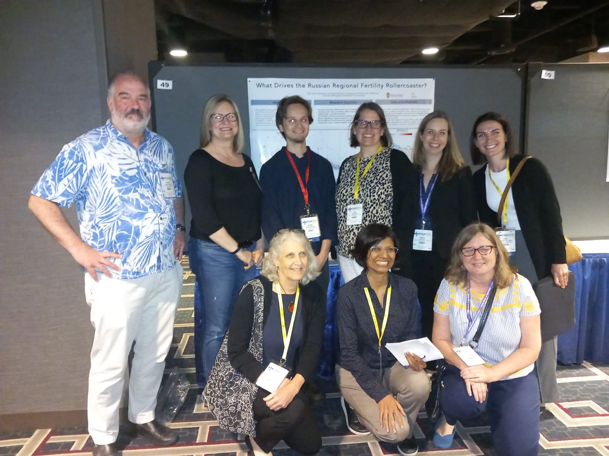 mzaslavs's tweet photo. A little late to the (professional) twitter game, but pleasantly surprised to have won a poster award for my work with Ted Gerber and Sunnee Billingsley, "What Drives the Russian Regional Fertility Rollercoaster: Russian Fertility, 1992-2019" @UW_CDE #PAA2023 https://t.co/QSHqYgZtNO