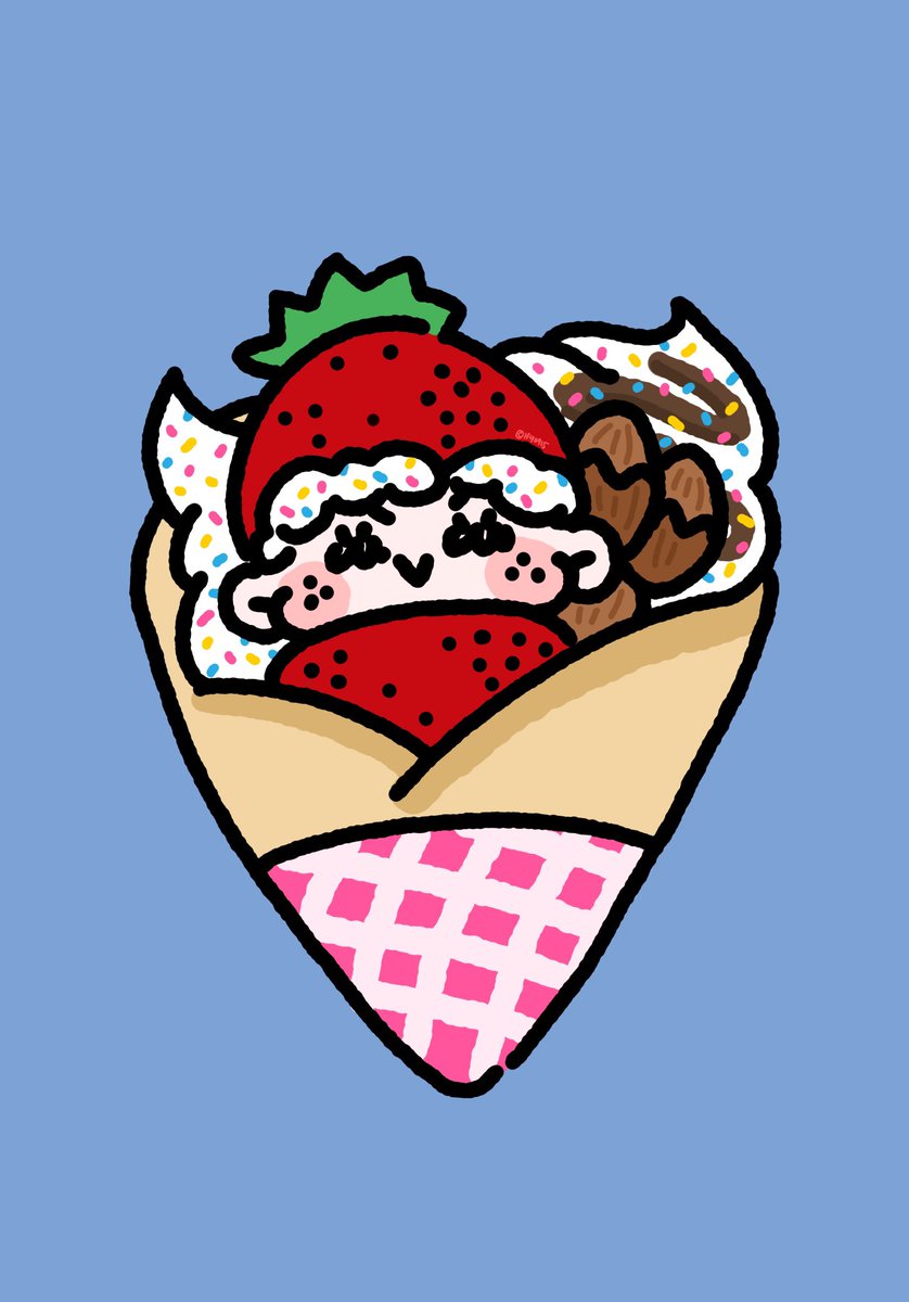 lfy0915's tweet image. 바삭바삭 아몬드 딸기 누텔라