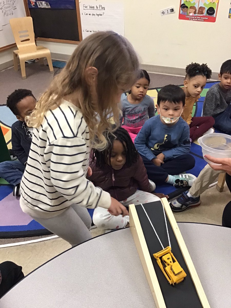 bergeregner's tweet photo. Small groups to learn about incline planes and force for our simple machines study.@BearsLongfellow @OakPark97 #pkp https://t.co/Z7JdwL2nhb
