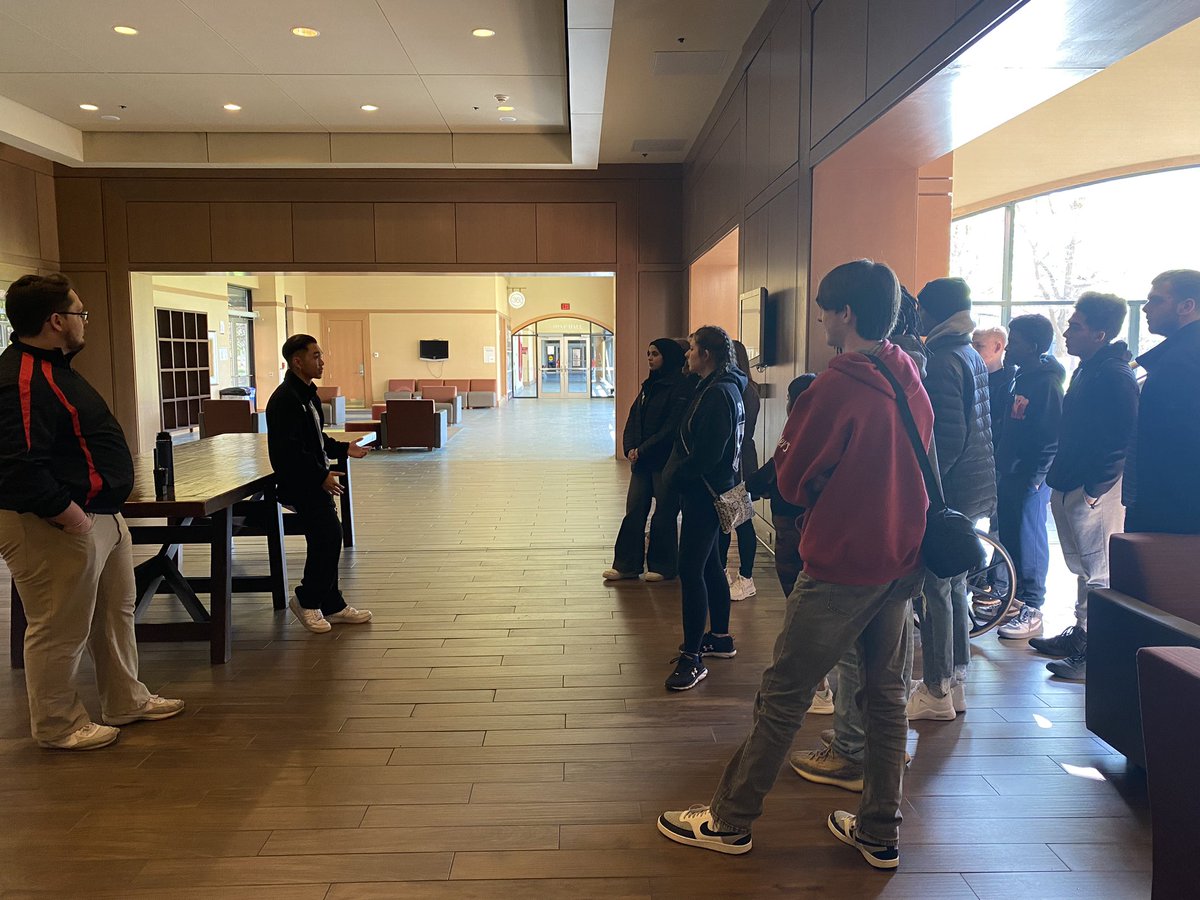 Our first EC College Blitz is underway with Bus 2’s first stop to tour IUPUI’s campus. Right now they’re learning about the places to live on campus.