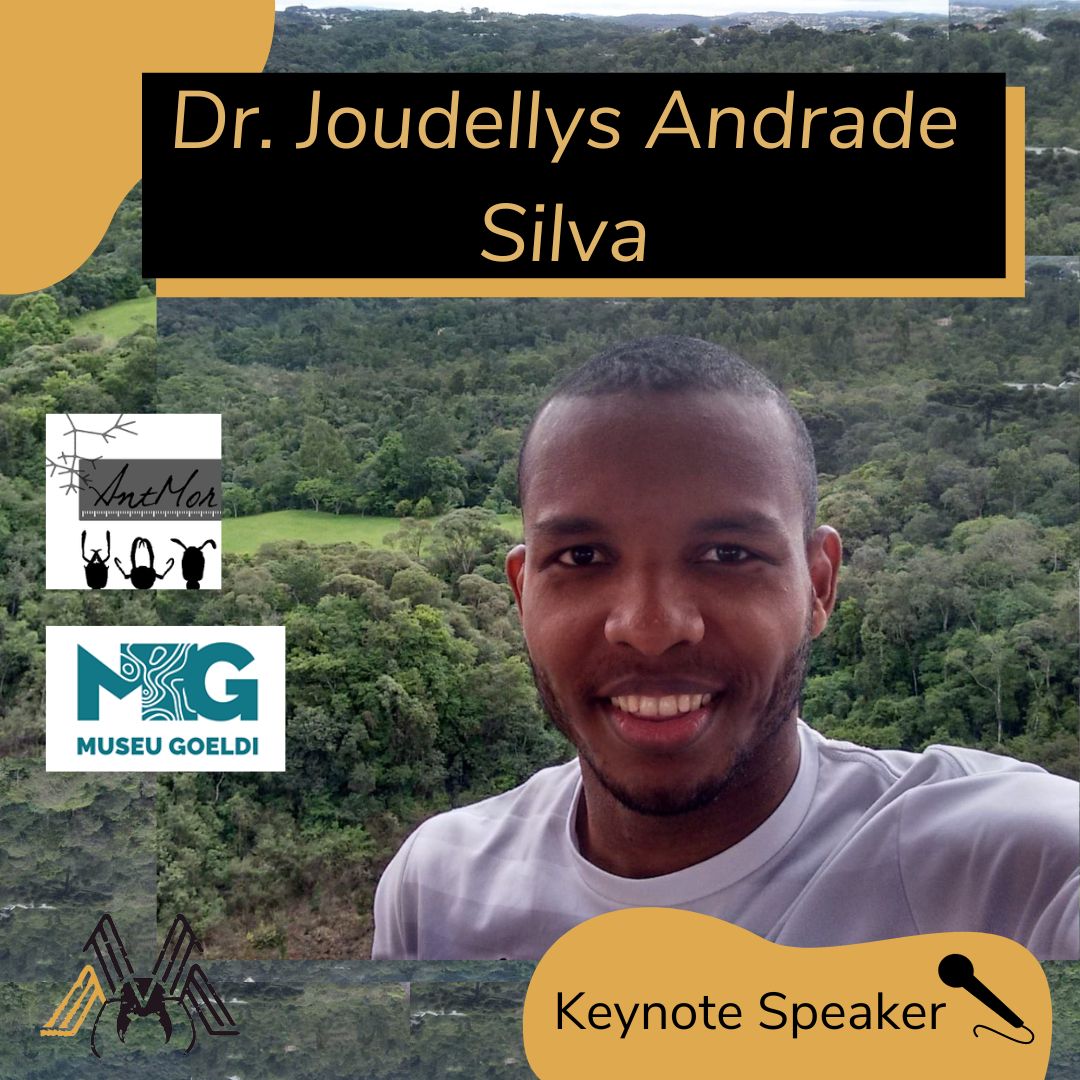mirmecoamazonia's tweet photo. Dr. Joudellys is our keynote speaker at #Mirmeco2023. He is a biologist, Ph.D. in Zoology, and researcher at Museu Paraense Emilio Goeldi (MPEG).

Look at his expectations for #Mirmeco2023 👇

Registration for #Mirmeco2023 is open! Link in bio https://t.co/VHT7Uf0VYe