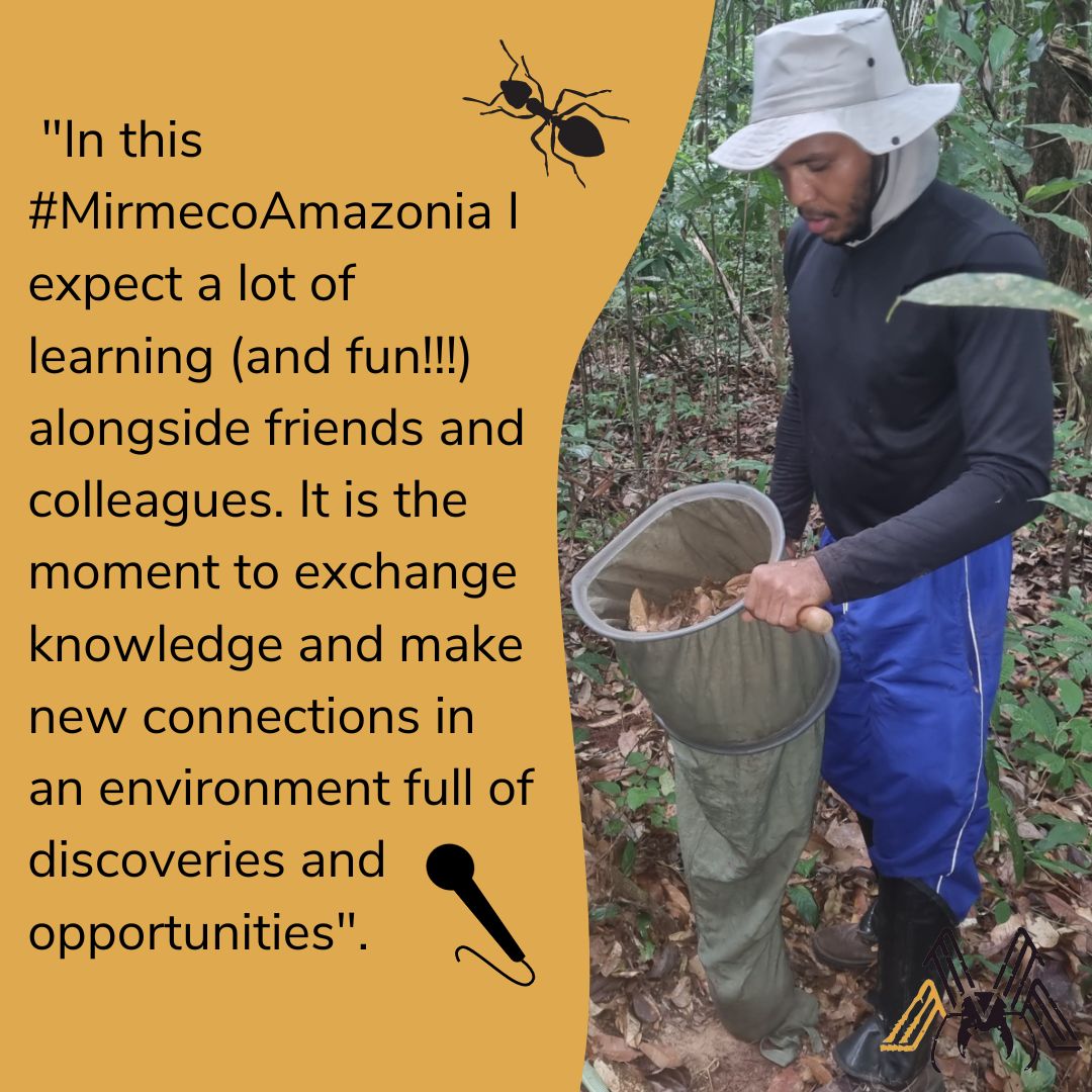 Dr. Joudellys is our keynote speaker at #Mirmeco2023. He is a biologist, Ph.D. in Zoology, and researcher at Museu Paraense Emilio Goeldi (MPEG).

Look at his expectations for #Mirmeco2023 👇

Registration for #Mirmeco2023 is open! Link in bio