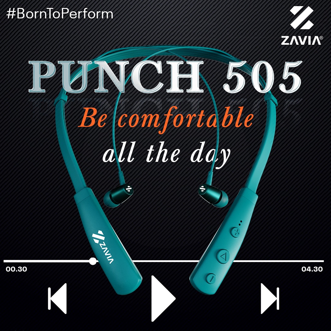 ZaviaLifestyle's tweet photo. "Experience the musical vibes like never before with the Zavia Punch 505 the perfect blend of style and comfort! feel the wireless freedom, and comfortable fit at your neck.
.
.
.
#earphonebluetooth #powerbank #bhfyp #pro #bluetoothearphone #headsets #sound #truewireless https://t.co/AIGBA04pBK