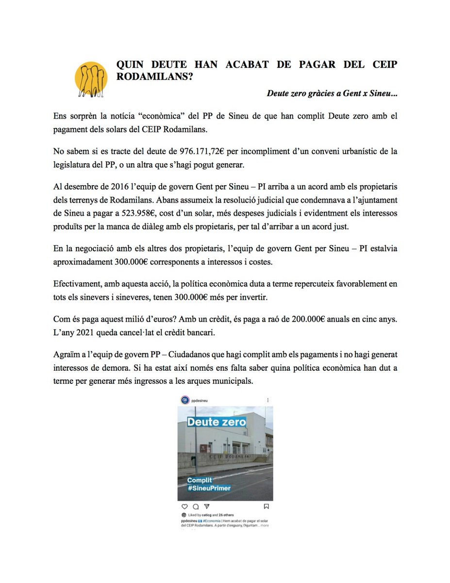 De qui d'altre es vesteix al carrer el desvesteixen... Deute zero gràcies a GxS!

Enllaç a Díngola: n9.cl/76yyt