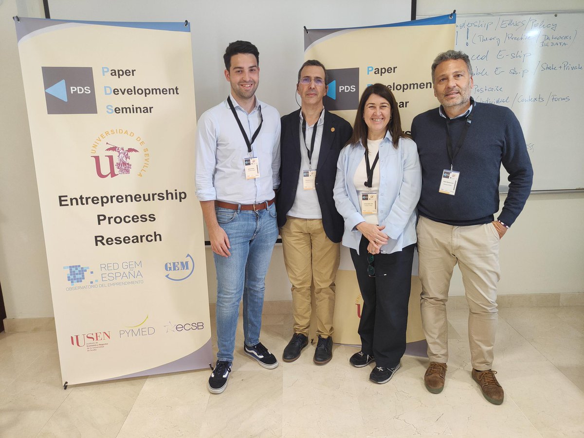 PdsEntrep's tweet photo. From the Local Organizing Committee of #6PdsEntrep co-organized by @unisevilla and @GEM_es Thank you to all of the 6PDS participants and our invited professors @C_Theodoraki @ProfSarahJack @PaulAc0359 and #MattiasFink for the excellent participation and work.
Thanks, Thanks https://t.co/r5QGX5bQIG