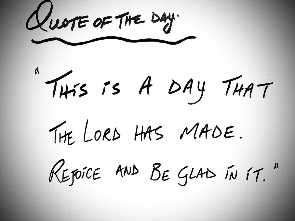 DrRandyFollett's tweet photo. #Quote of the day
at LakeView Chiropractic :
“ This is a day that
the Lord has made.
Rejoice and be glad in it.“
#CountOurBlessings
#Health
#Hope
#Chiropractic https://t.co/KWrMgPaBwn