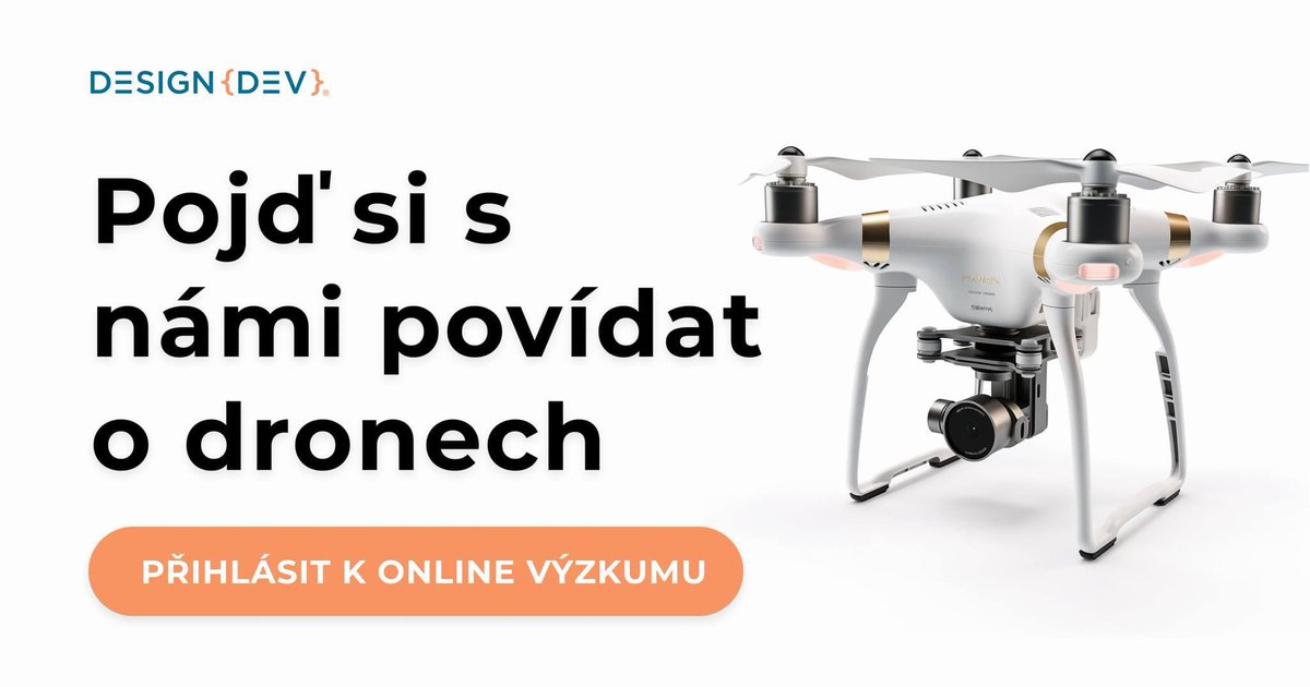📢 Máte doma dron nebo si jej plánujete pořídit? Pojďte si o tom s námi popovídat na videocallu a pomozte nám změnit známý e-shop s drony ze skvělého na ten nejlepší!
💸 Odměna 1 000,- za hodinu vašeho času. Přihlaste se na: bit.ly/dron-vyzkum