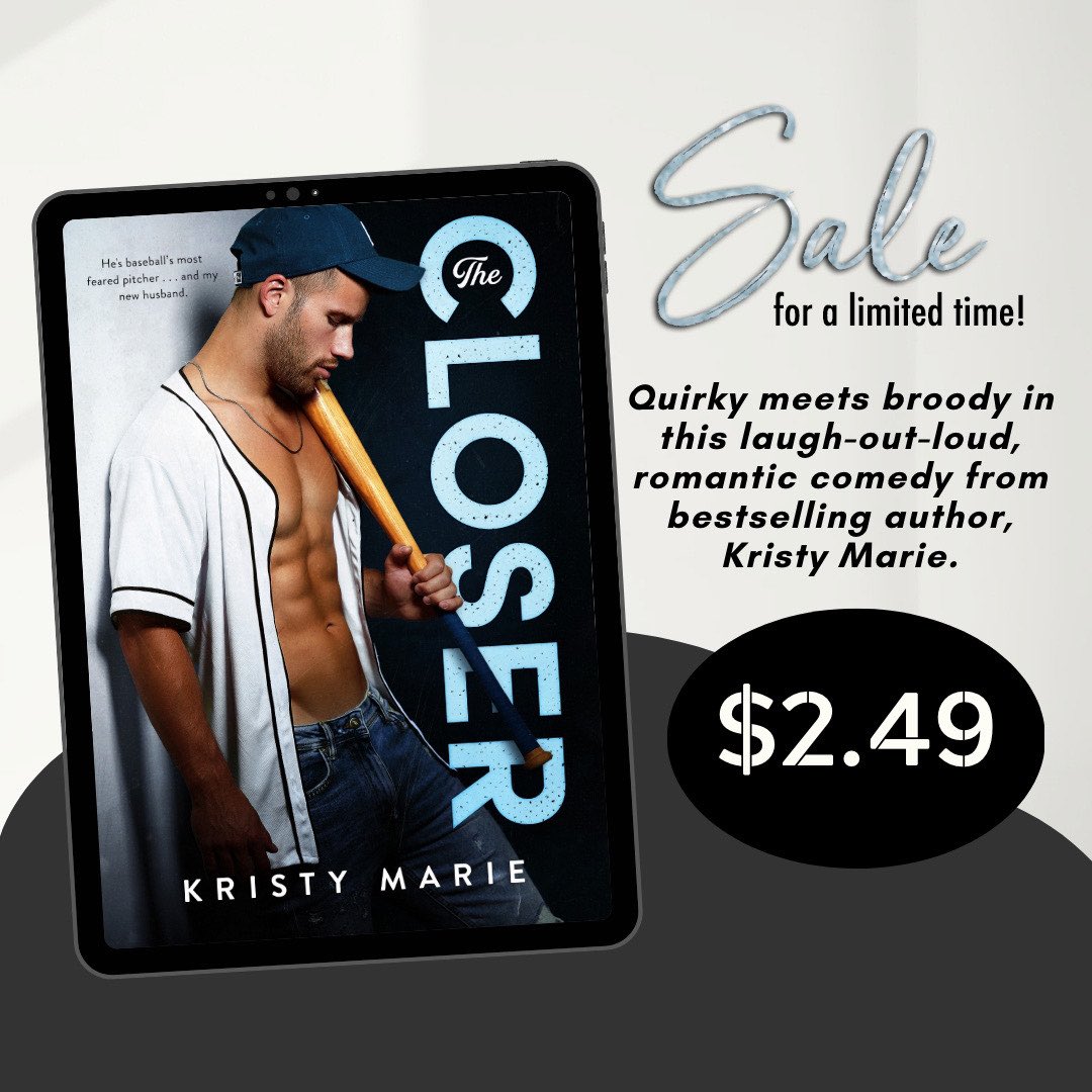Seferys's tweet photo. 💥💥💥💥 𝕊𝔸𝕃𝔼 💥💥💥💥

The Closer, a romantic comedy from international best-selling author, @authorkristym, is on sale now for a limited time for only $2.49! ⚾️

Grab it today!  
https://t.co/9CeGSKZwhY https://t.co/gqSEbbiOtr