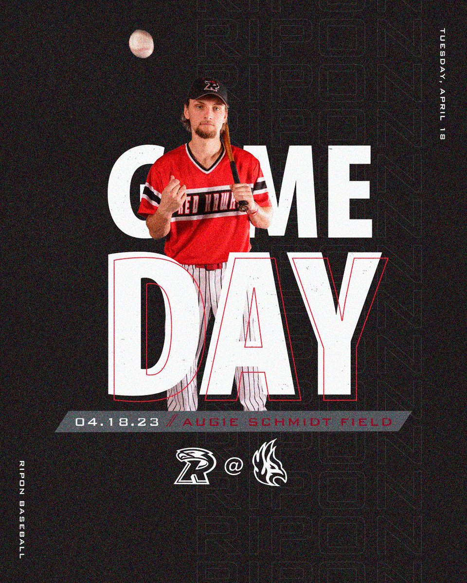 RiponRedHawks's tweet photo. .@riponbaseball in action today in a single game, non-conference matchup.

🆚 @carthagesports
🕒 3pm
📍 Augie Schmidt Field, Kenosha WI
📈 https://t.co/vuOH4jwkYS
📺 https://t.co/U55vR9AqIy

#GAMEDAY https://t.co/ZxAnNhETm1