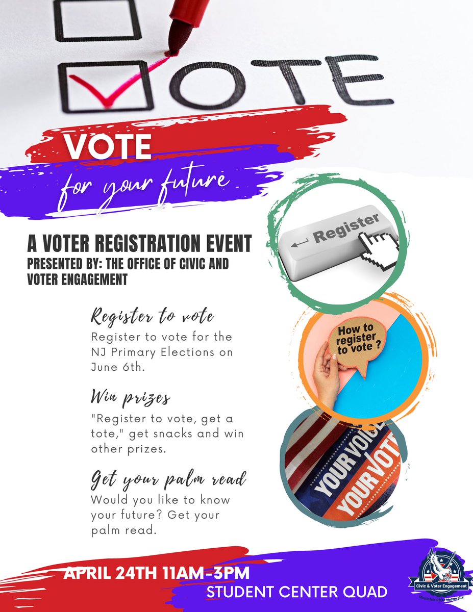 Montclair State U Civic & Voter Engagement tweet media