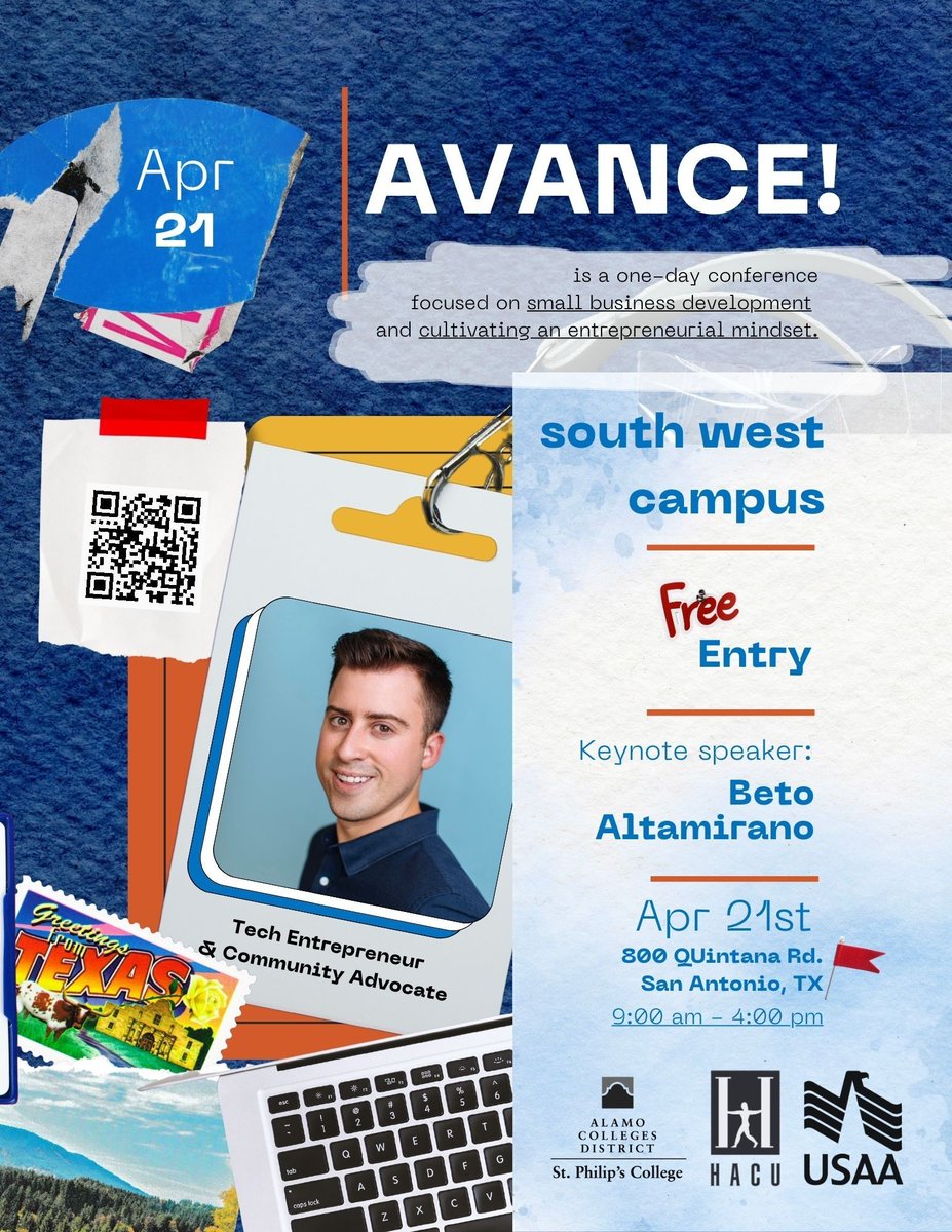 setc_alamo's tweet photo. Interested in starting up a small business? Come join us for a FREE one day conference and get some advice.  See flyer for more details. https://t.co/cvFpG8IkGf