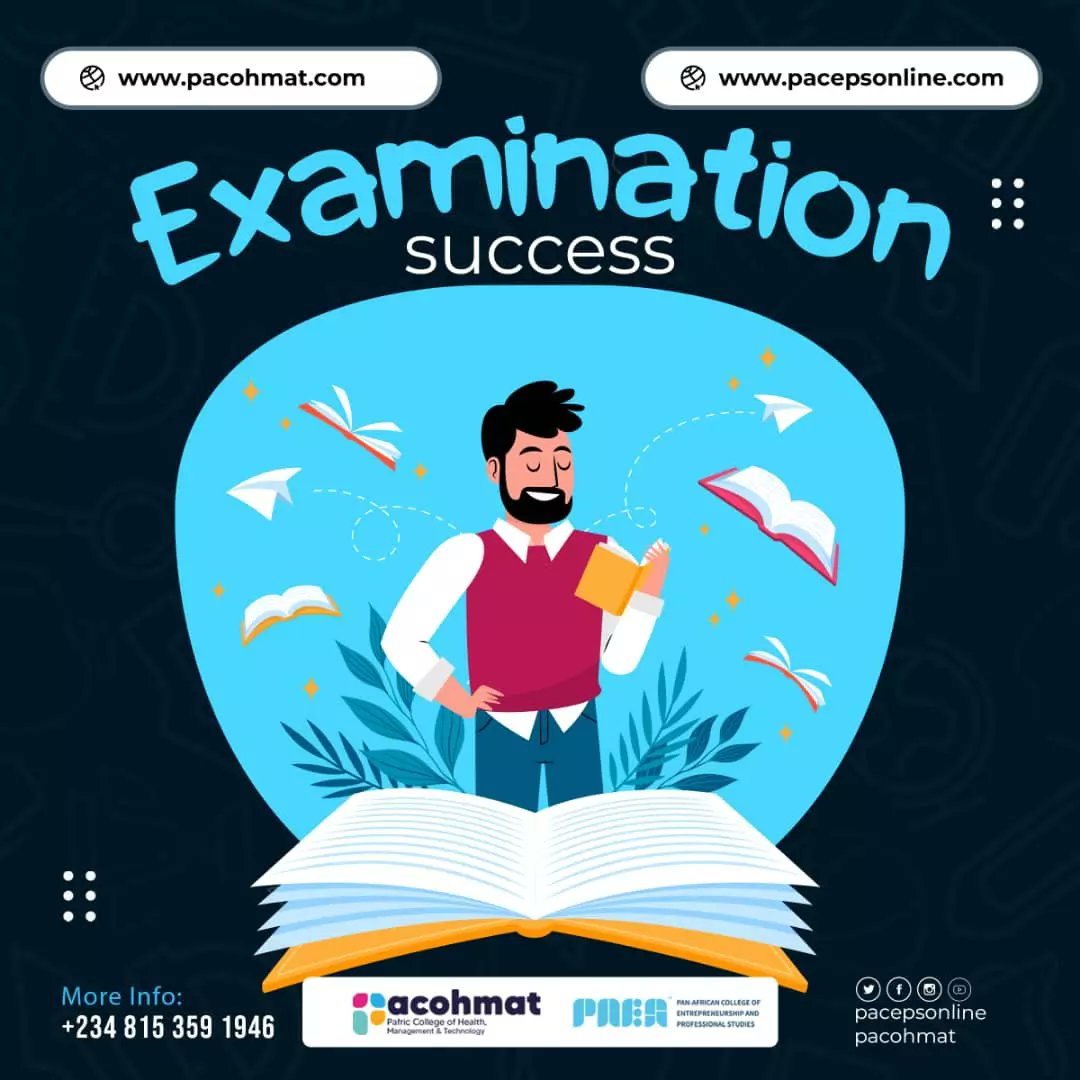 pacepsonline's tweet photo. The management of PACEPS and PACOHMAT wishes all our students success in their first semester examination. 

Today, we wish you well and pray that you pass with flying colours. https://t.co/OivIWqJEQV