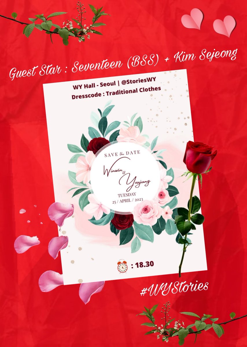 StoriesWY's tweet photo. ㅤ
ㅤ
𝐒𝐀𝐕𝐄 𝐓𝐇𝐄 𝐃𝐀𝐓𝐄 𝐅𝐎𝐑
𝐓𝐇𝐄 𝐖𝐄𝐃𝐃𝐈𝐍𝐆 𝐎𝐅 

@dgwinwin &amp; @KimYoujuung

#WYStories

📅 : Tuesday, April 25, 2023 
🕠 : 06.30 PM - END
👘 : Traditional Clothes
📍 : WY Hall, Seoul, South Korea
ㅤ 
ㅤ https://t.co/3BFYOGPLfZ