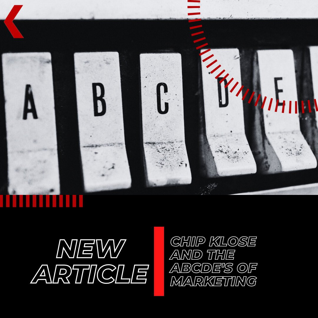 Marketing strategist and restaurant coach Chip Klose knows that if a process is too complex, people will abandon it. Hence, his ABCDEs of Marketing bit.ly/41h5c67 #marketing #restaurant #bar #hotel #hospitality #KRGHospitality