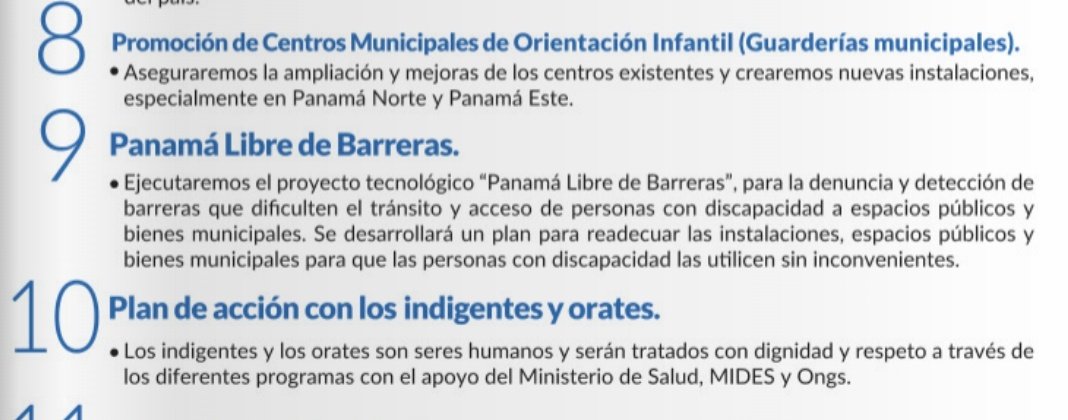 felixchaveztv's tweet photo. PROMESAS INCUMPLIDAS DEL ALCALDE JOSÉ LUIS FÁBREGA:

1- Restaurantes en el Cerro Ancón
2- Transporte Marino de taxis acuáticos
3- Teleférico Ancón-Mi Pueblito-Amador
4-El Ferry Balboa con 3 rutas marinas 
5- Guarderías 
6-Acción hacia indigentes 
7- Recolección de la basura https://t.co/AHkk0CoP4q
