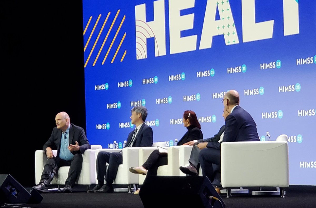 StephenBeckMD's tweet photo. The future of #AI is now. Just don't conflate AI development with AI deployment!#HIMSS23 
#HIT
#Healthcare https://t.co/YDygbvqOOF