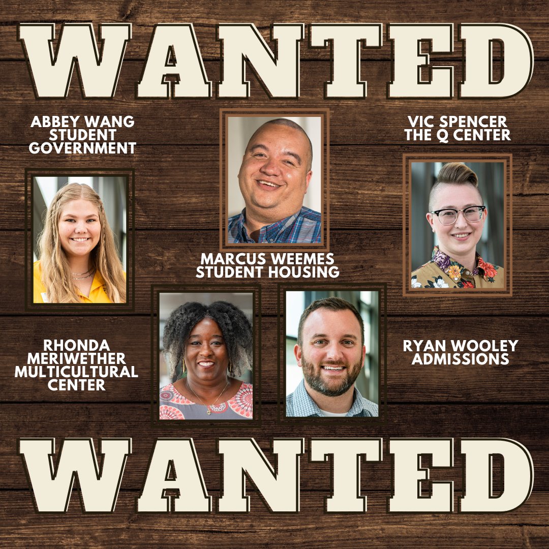 PFWHousing's tweet photo. Tonight we are hanging out at housing to find these 5 individuals. Are you ready for the challenge in our Human Scavenger Hunt? Join us at housing at 6pm and bring a friend! Food available to the first 100 students. https://t.co/3uuD7sunHq
