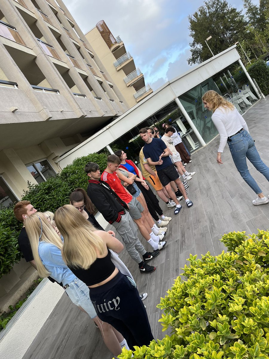 GarethHodson73's tweet photo. The @coleggwent Uniformed Protective Services students have made a great start to their week with @nexgen_careers in Salou, Spain. Engaging in icebreaking activities and selecting they’re enterprise project themes. 
@leannep06760149 @ColegauCymru @erasmusplusUK https://t.co/JMceZRlhtz