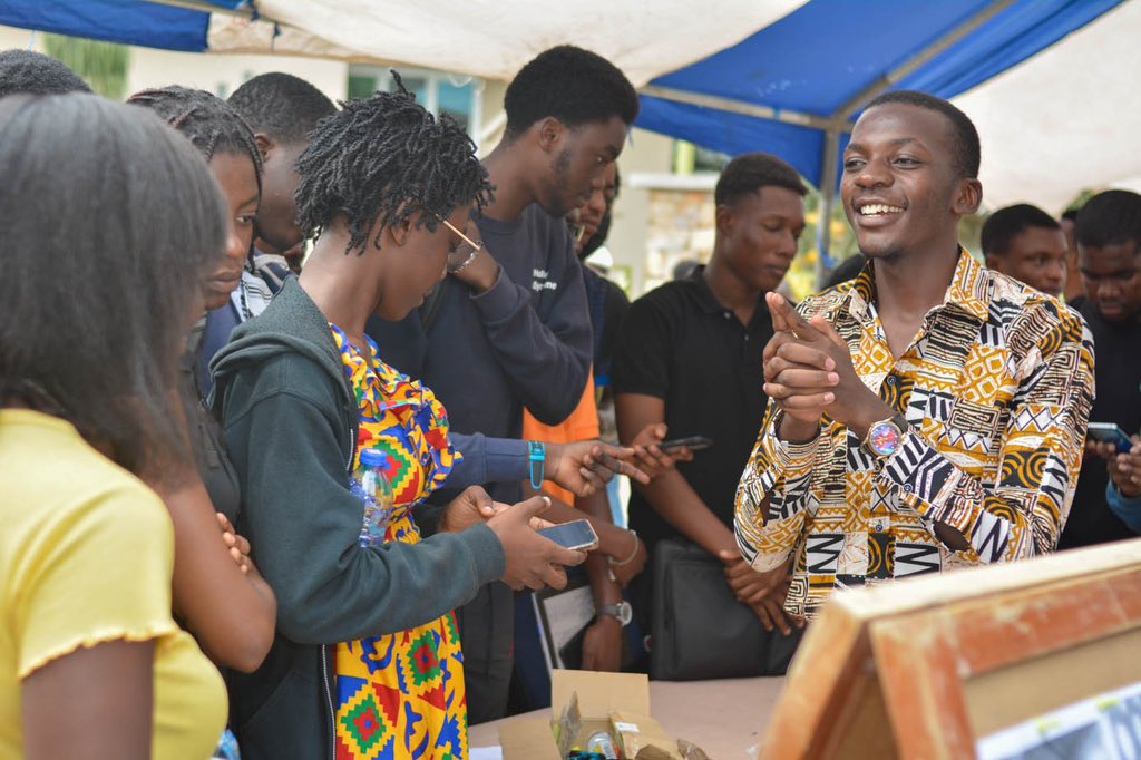 AshesiDesign's tweet photo. ✨April 14th, 2023: The Ashesi Design Lab's phenomenal exhibition brought together an exceptional display of student projects, showcasing the brilliant minds of tomorrow 🎓🌟
#AtAshesi #AshesiDlab #ashesientrepreneurs #AshesiDlabteam #Ashesi #entrepreneurship #AshesiUniversity https://t.co/FjF4Y71t4T