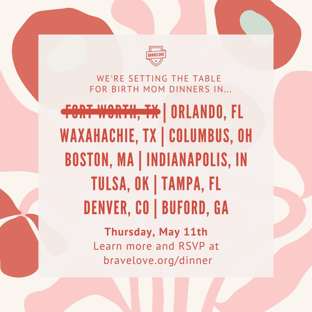 JoinBraveLove's tweet photo. We are setting the table for our Spring Birth Mom Dinners in each of these cities across the country! 😍 Visit https://t.co/Le2y1eB3Eq to learn more about these dinners and register for your spot today! #BraveLove https://t.co/m95aYq7j0m